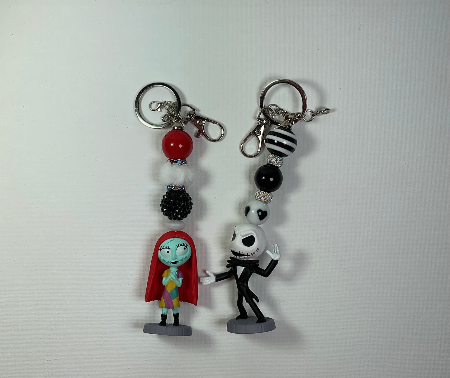 Jack and Sally Keychains